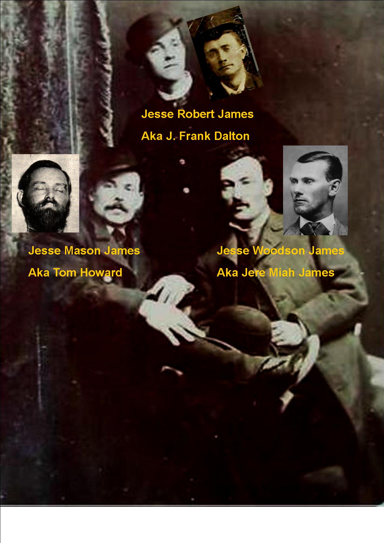 Three cousins named Jesse James