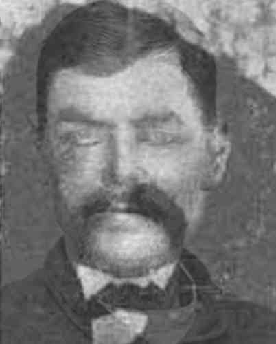 Post-mortem photo of John Wilkes Booth, shot in the neck at Garrett's barn standoff.